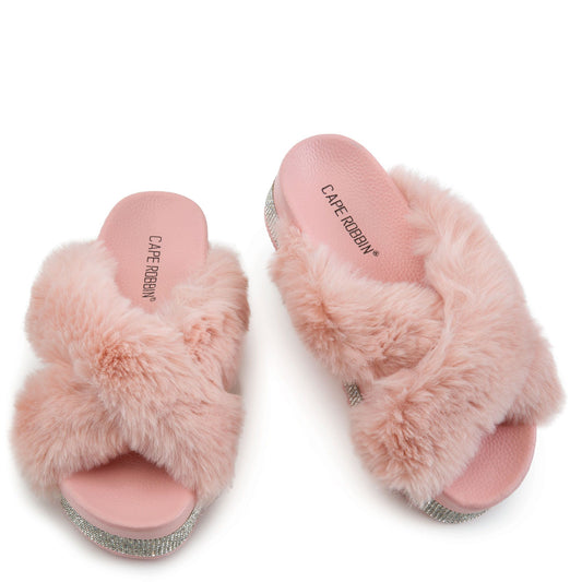 Forever21 Fur Slides