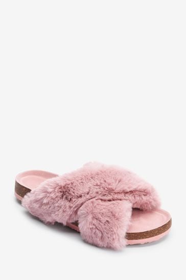 Forever21 Fur Slides