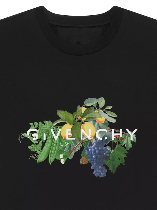 G floral T-shirt - Black