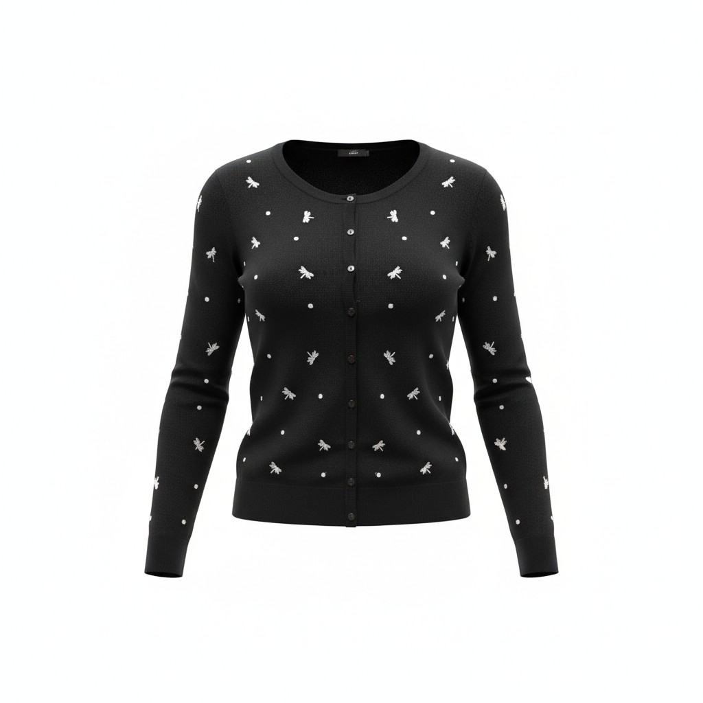 M&Co Button Down Sweater