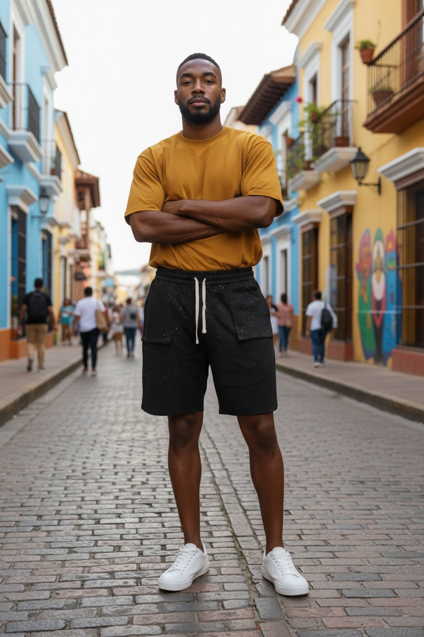 Oversized Jogger Shorts